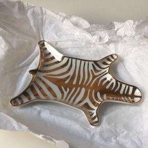 Jonathan Adler Gold zebra Stacking Dish